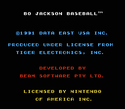 Bo Jackson Baseball screenshot 3 for NES